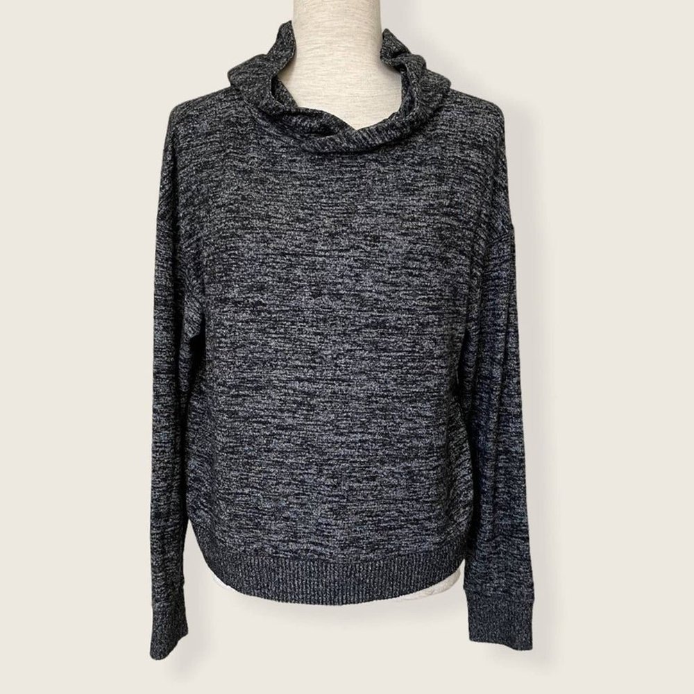 GAP Hoodie Sweater Heather Gray Pullover Loungewear Size XS